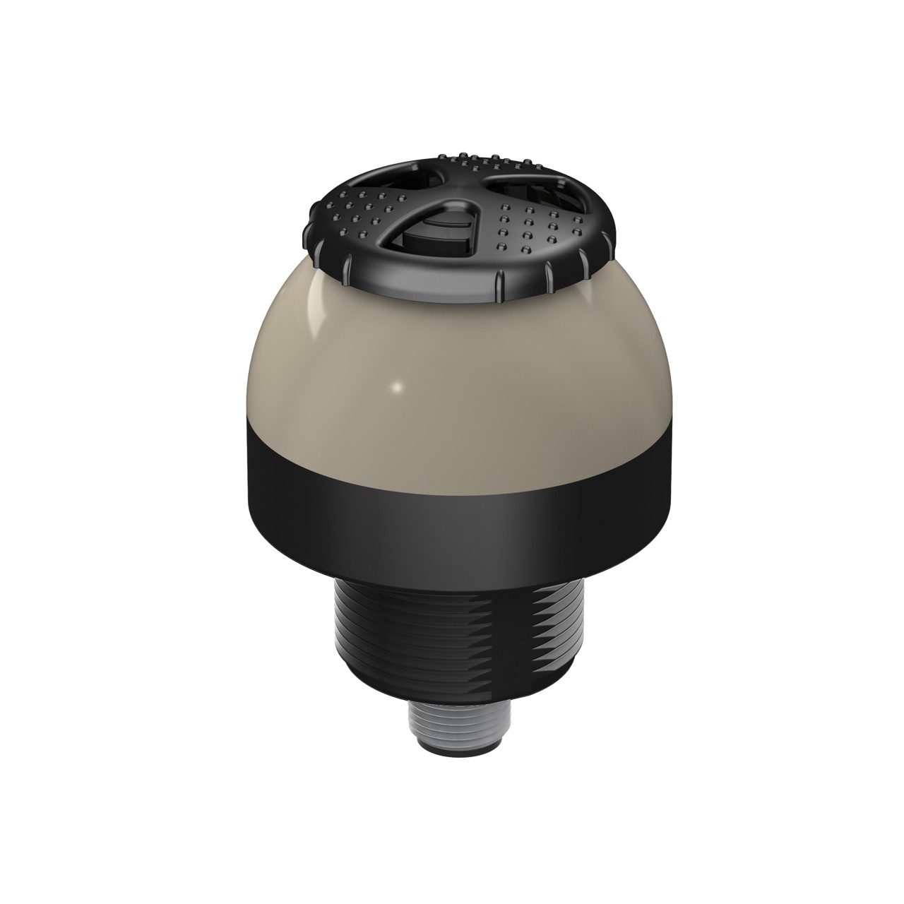 Banner Engineering 50mm Pilot Light w/ Audible Signal; 1-Segment; Red; Steady; 18-30VDC; M12 Quick Disconnect